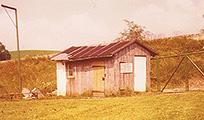 Alte Fußball-Hütte 1964