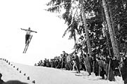 Skispringen auf derWaldschanze 1953 Hans Seidl